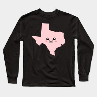 Texas Kawaii - Us State Long Sleeve T-Shirt